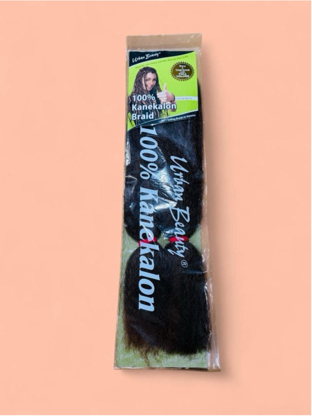 Urban Beauty 100% Kanekalon Braiding Hair M1B/30 Off Black Auburn 1 Pack NEW
